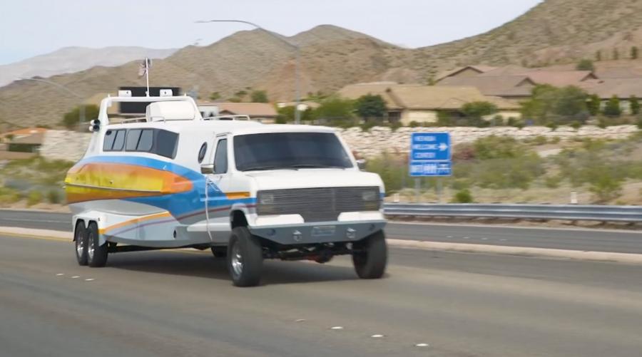 Boaterhome 3-in-1 van, boat, and RV - Half boat half van
