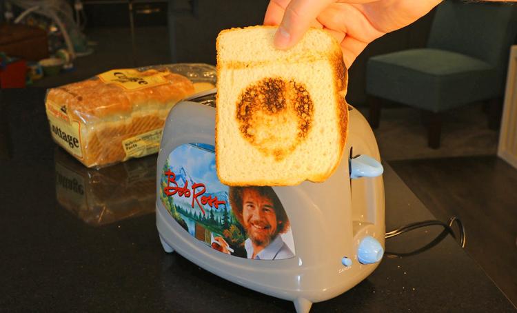Bob Ross Toaster Toasts Bob Ross Face Onto ToastBob Ross Toaster Toasts Bob Ross Face Onto Toast