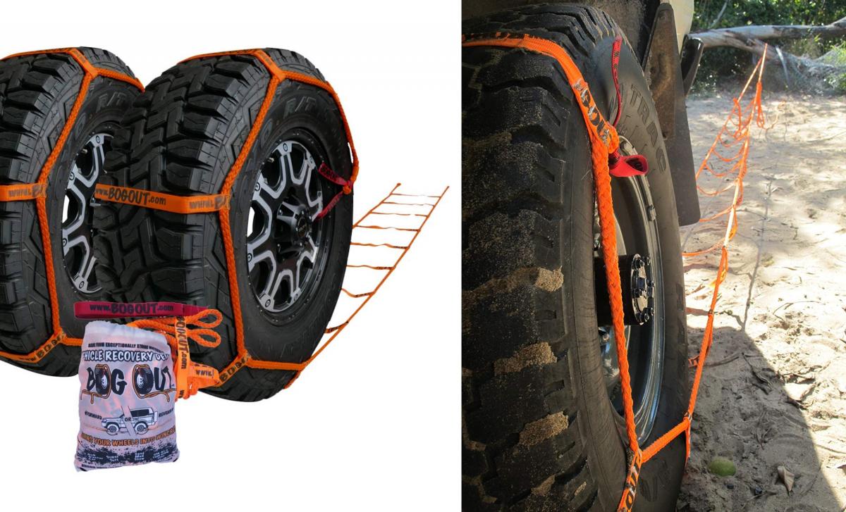 Bog Out Turns Your Wheel Into a Winch To Get You Unstuck in mud, sand, and snow