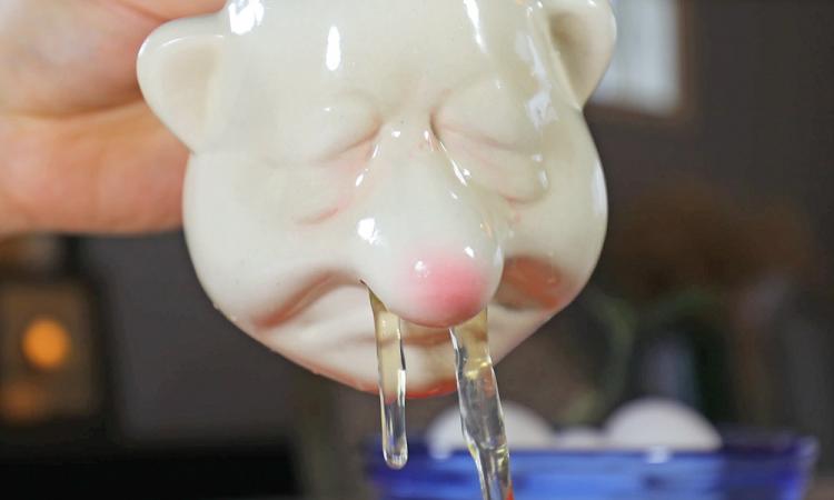 Funny Bogeyman Booger Man Snot Nose Egg Separator