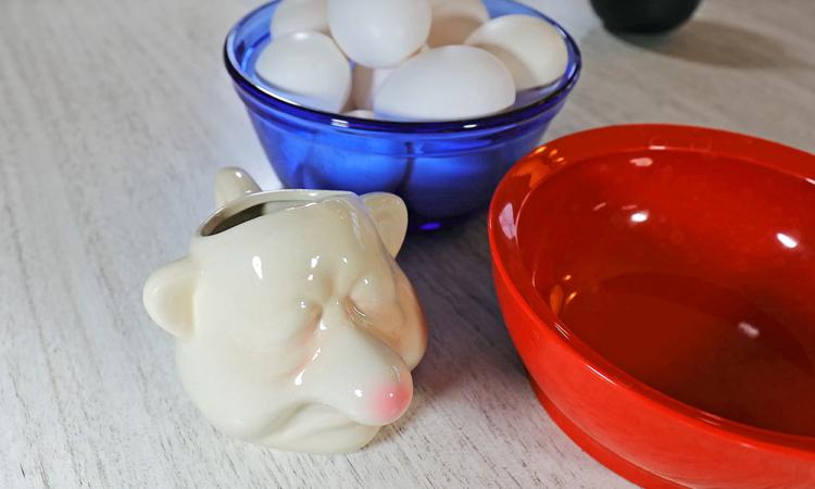Funny Bogeyman Booger Man Snot Nose Egg Separator