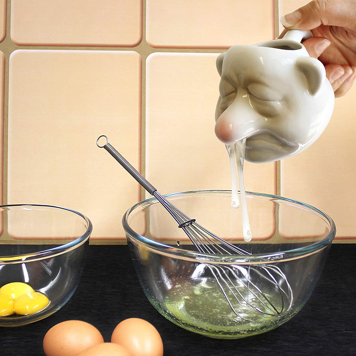 Funny Bogeyman Booger Man Snot Nose Egg Separator