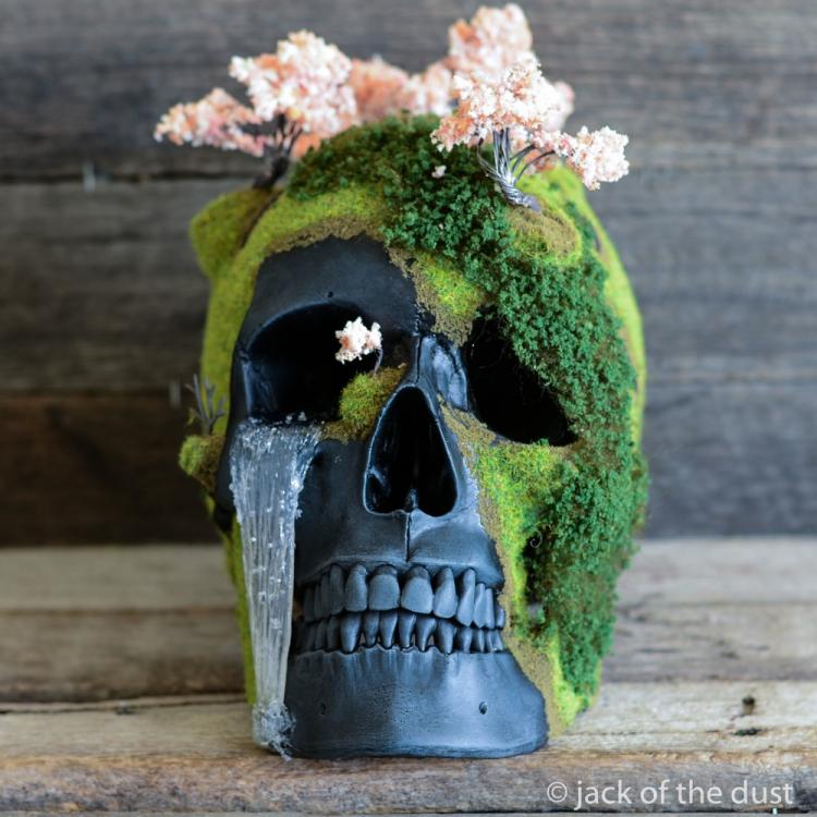 Bonsai Skulls - Fake Human Skull Nature Decor Art Pieces