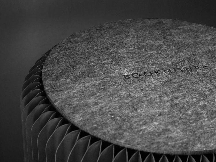 Bookniture Book Chair - Honeycomb book table and stool - Book Futniture Design