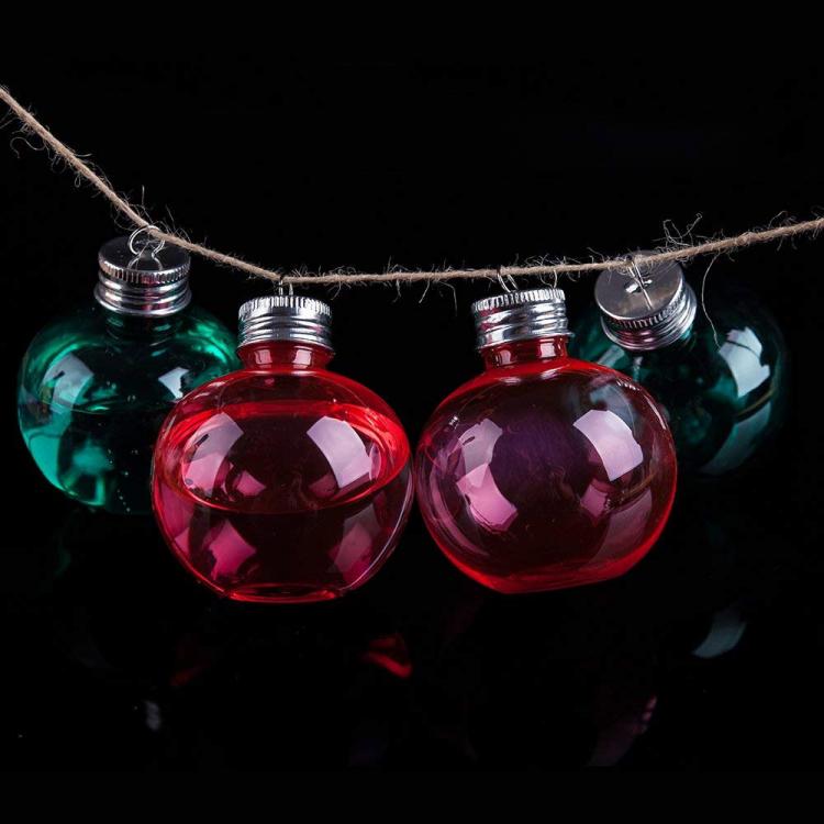 Booze Filled Christmas Tree Ornaments - Alcohol-filled Christmas Bauble ornaments