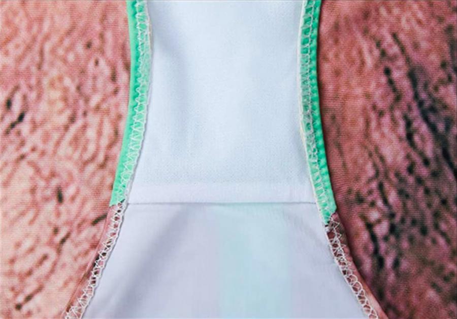 Borat One Piece Swimsuit With Hairy Chest