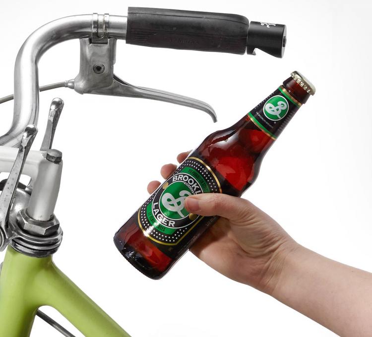 Bicycle Grip Bottle Opener