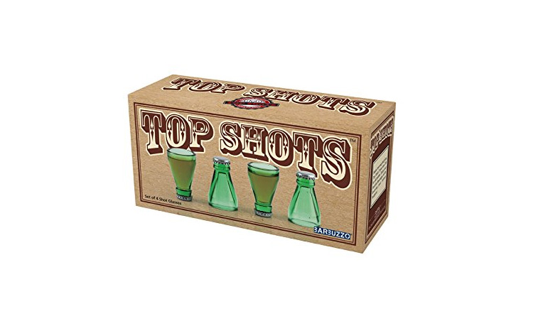 Beer Bottle Top Shot Glasses - Top Shots Shot Glasses - made from tops of recycled beer bottles