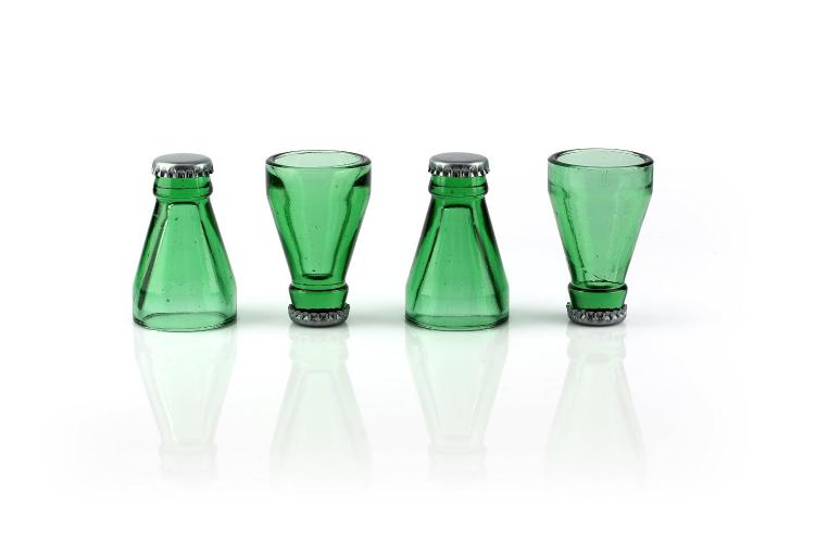 Beer Bottle Top Shot Glasses - Top Shots Shot Glasses - made from tops of recycled beer bottles