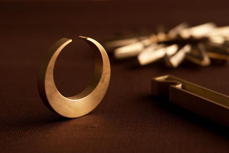 Brass Crescent Bottle Opener