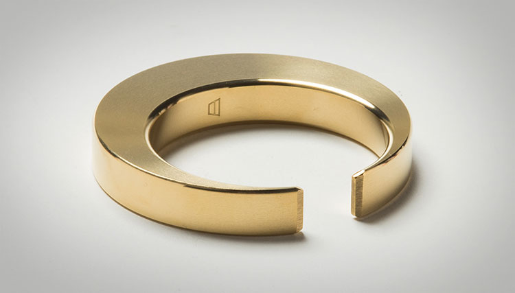 Brass Crescent Bottle Opener