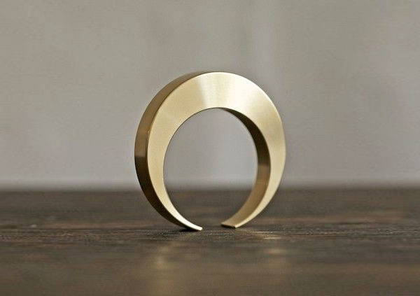 Brass Crescent Bottle Opener