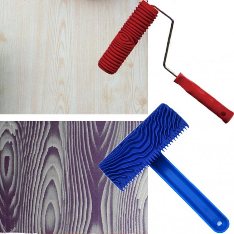 Wood-grain Pattern Paint Roller - Wood-grain Pattern Cement Stamper Roller