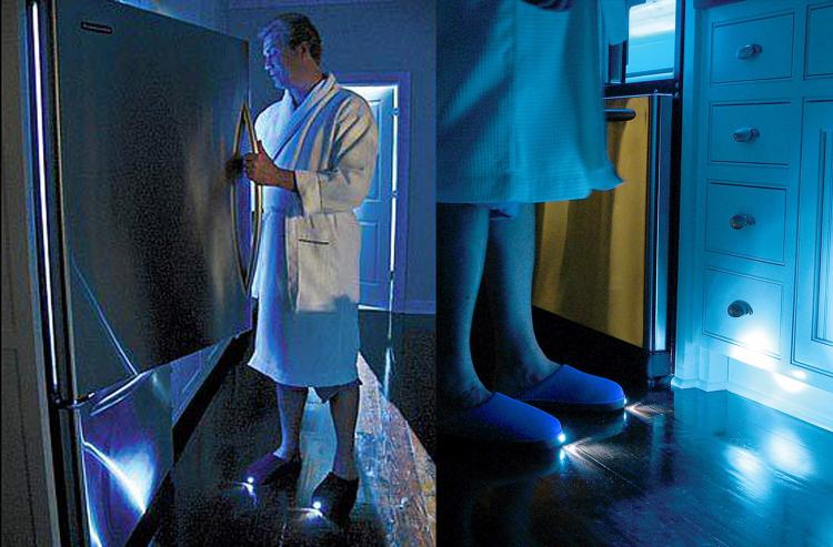 Bright Feet Lighted Slippers - Flashlight Slippers - LED Slippers