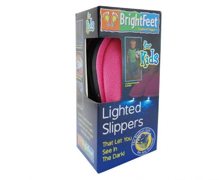 Bright Feet Lighted Slippers - Flashlight Slippers - LED Slippers