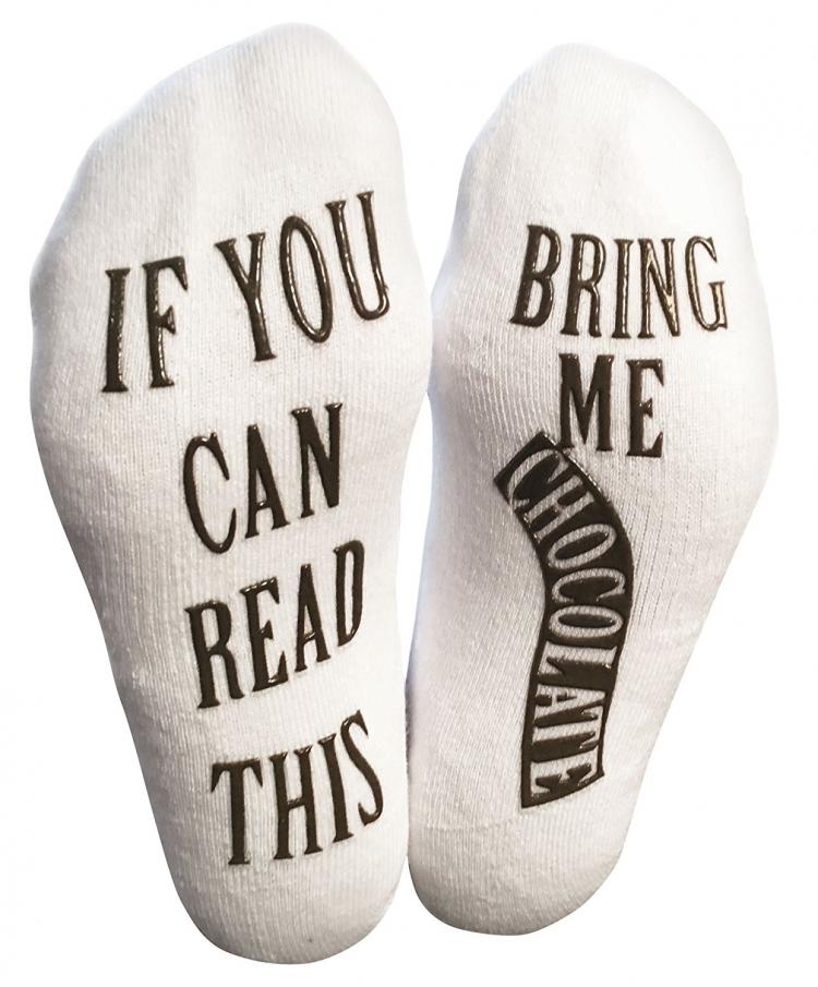 If You Can Read This, Bring Be Chocolate Socks - Bring Me Chocolate Socks - Christmas Chocolate socks