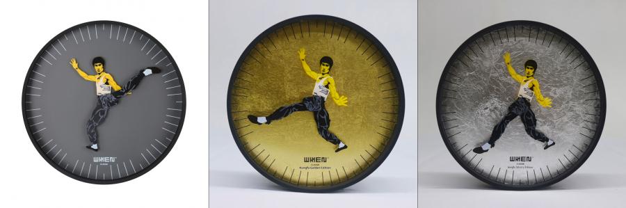 Bruce Lee Kicking Wall Clock - Funny kung fuck analog clock
