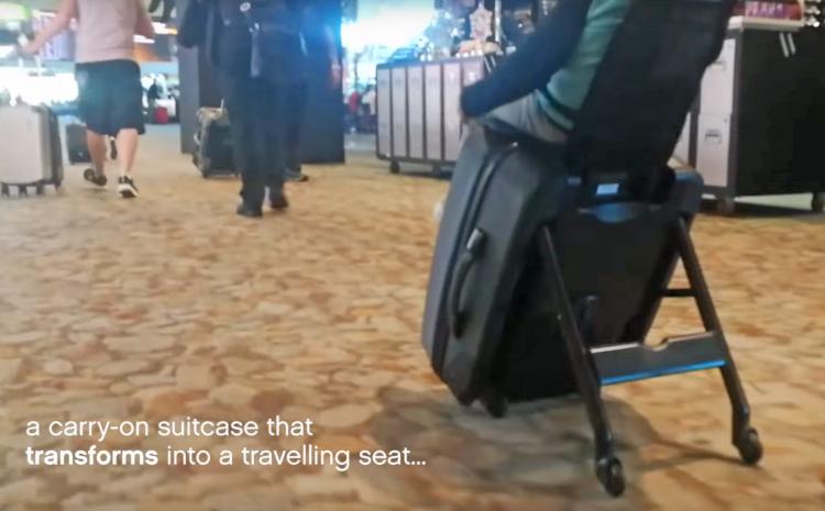 Buggy Bagrider Carry-on luggage that doubles as a stroller - luggage baby stroller combo