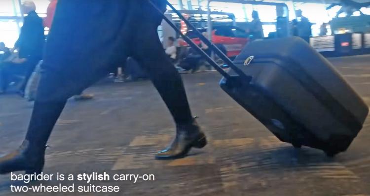 Buggy Bagrider Carry-on luggage that doubles as a stroller - luggage baby stroller combo
