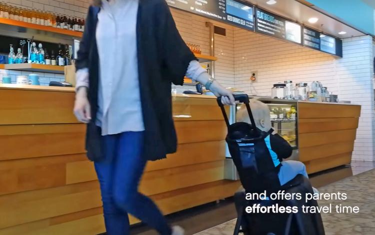 Buggy Bagrider Carry-on luggage that doubles as a stroller - luggage baby stroller combo