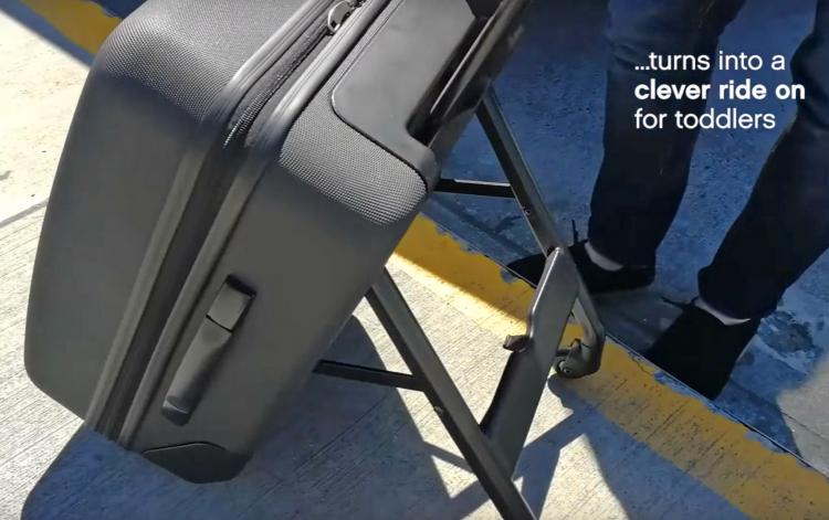Buggy Bagrider Carry-on luggage that doubles as a stroller - luggage baby stroller combo