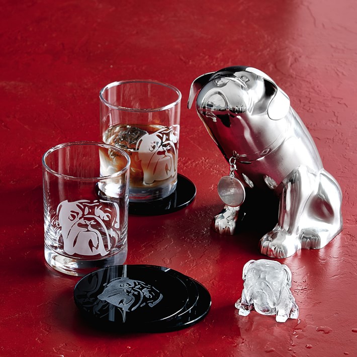 Bulldog Ice Mold Makes Bulldog shaped ice cubes