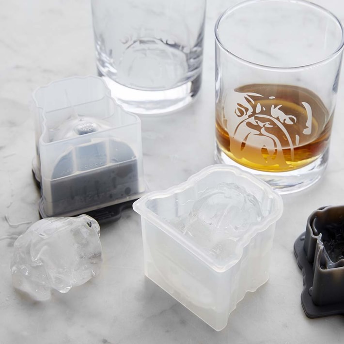Bulldog Ice Mold Makes Bulldog shaped ice cubes