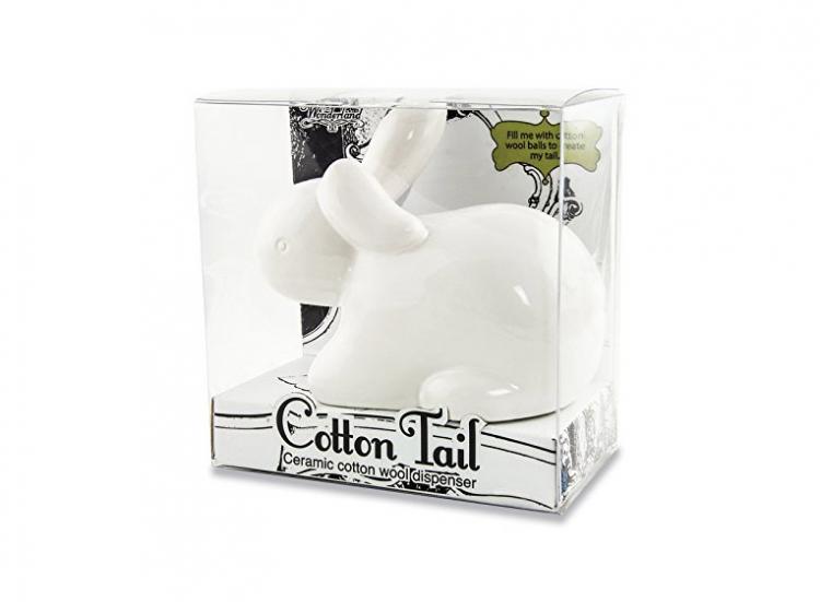 Bunny Cotton Ball Dispenser - Bunny Rabbit Butt cotton ball holder
