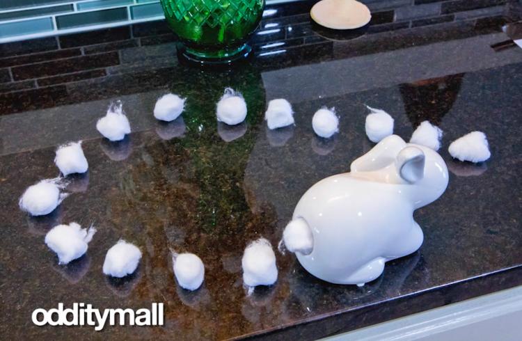 Bunny Cotton Ball Dispenser - Bunny Rabbit Butt cotton ball holder