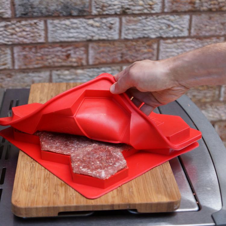 Shape and Store Master Burger Press - Burger Press Makes 8 Perfect Burger Patties at a time