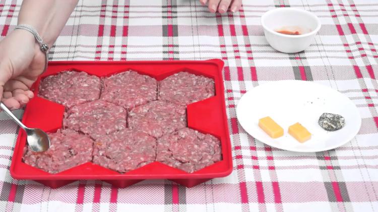 Shape and Store Master Burger Press - Burger Press Makes 8 Perfect Burger Patties at a time