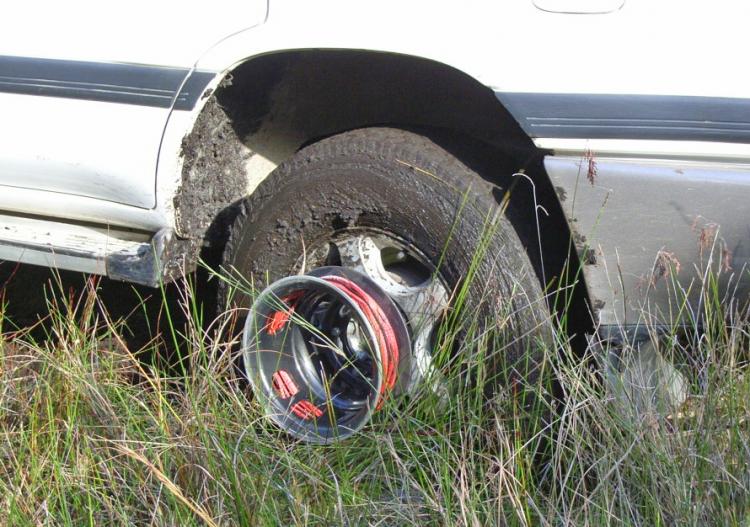 Bush Winch - Winch attaches to your tire - Gets you unstuck form snow, mud, sand - Wheel winch