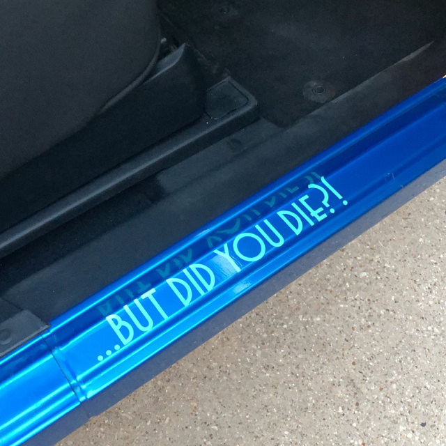 But Did You Die Car Decal