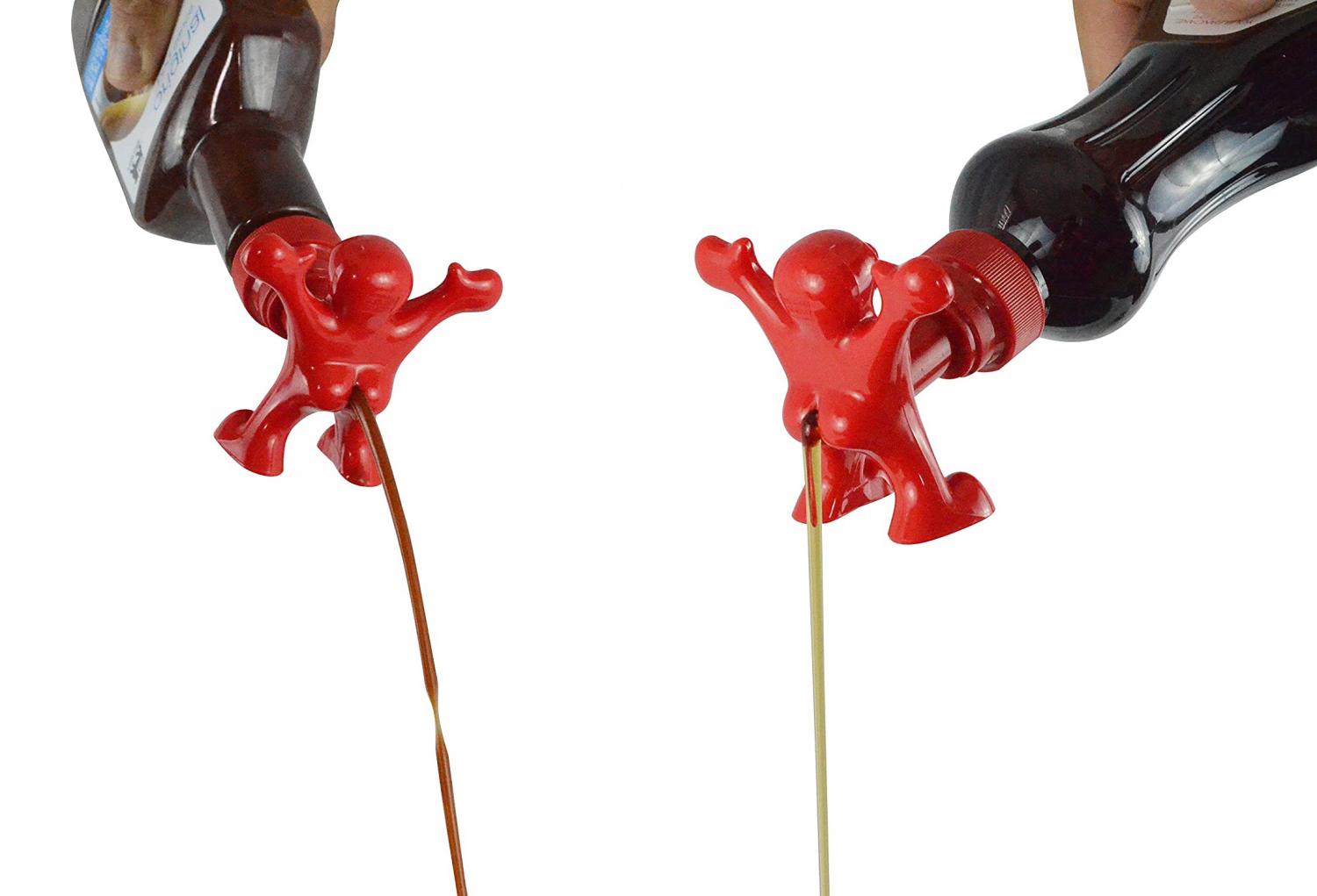 Sir Perky Novelty Condiment Bottle Topper - Funny man butt condiment dispenser