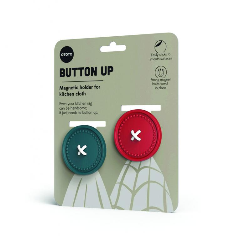 Button Up Magnetic Towel Holder Button