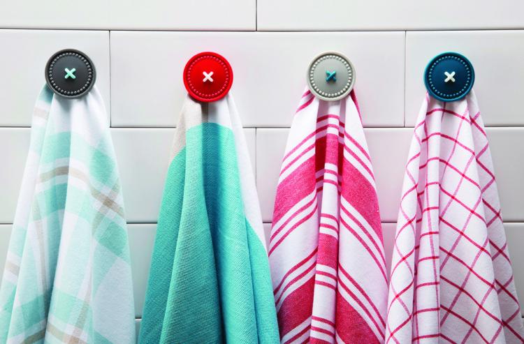 Button Up Magnetic Towel Holder Button