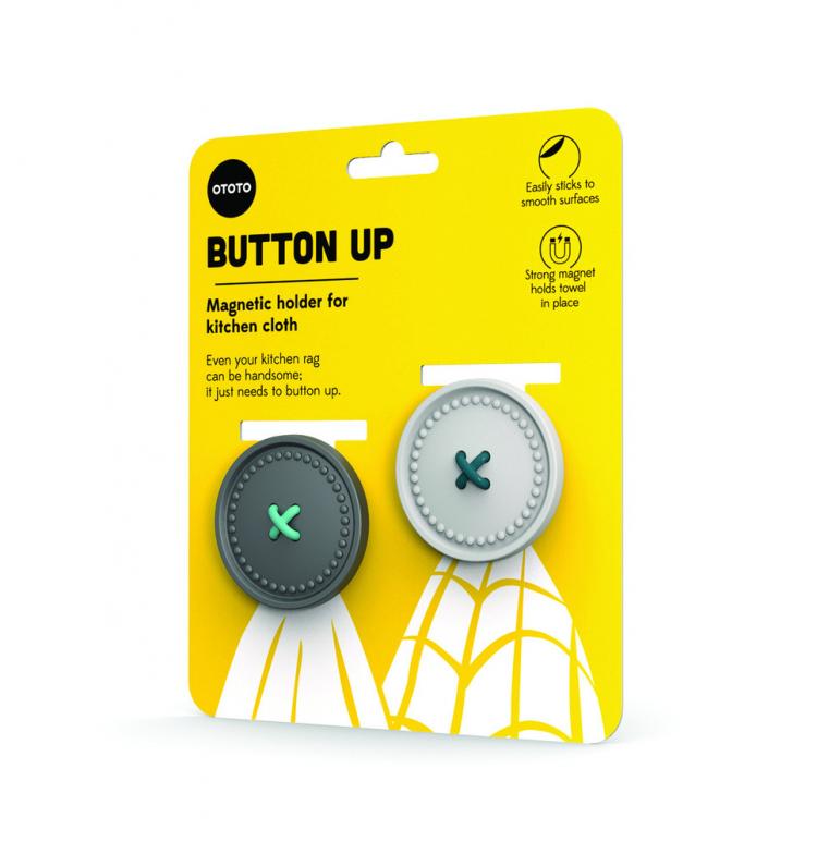 Button Up Magnetic Towel Holder Button