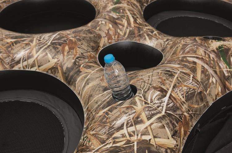 Camouflage Inflatable 4-person lake float - Camouflage river float