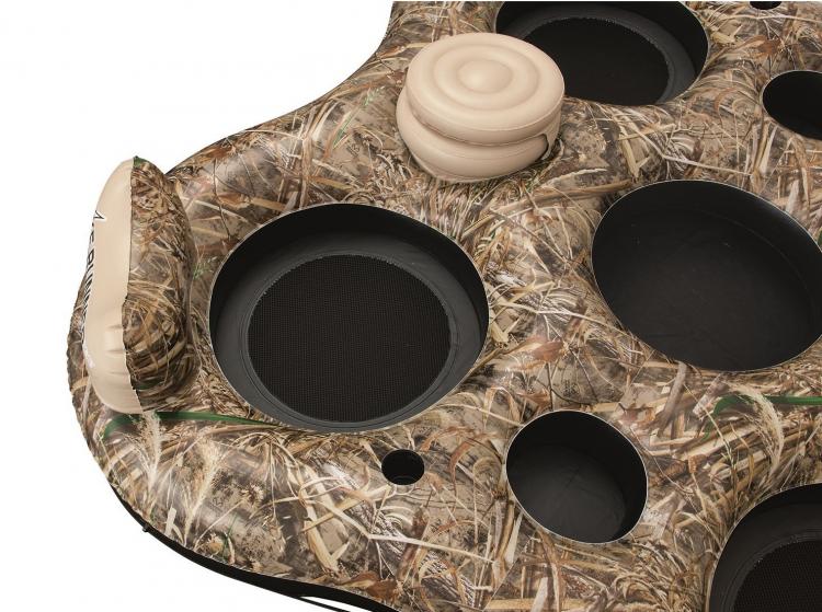 Camouflage Inflatable 4-person lake float - Camouflage river float