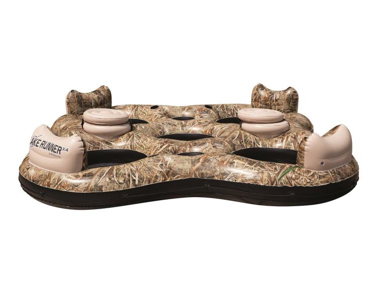 Camouflage Inflatable 4-person lake float - Camouflage river float