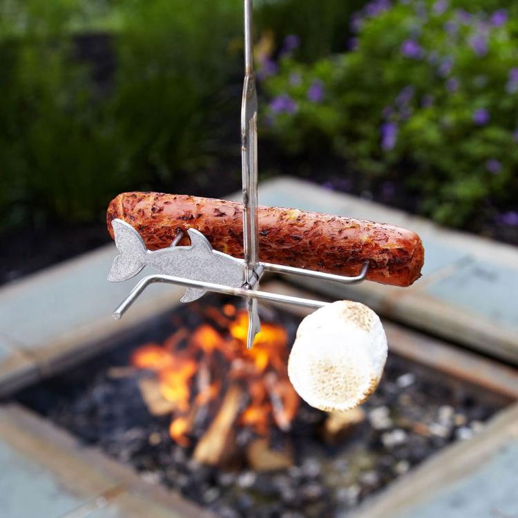 Campfire Fishing Pole Roaster