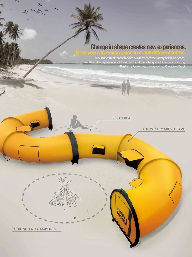 Donut shaped camping tent - Camping Doughnut Tent