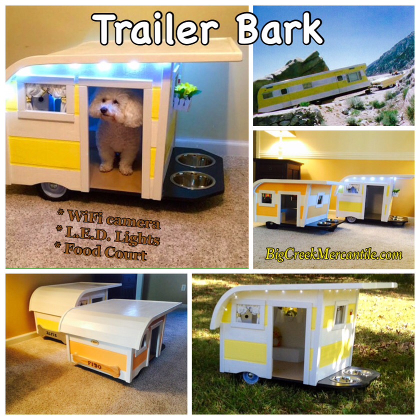 Camping Trailer Dog Beds - Canine Campers RV shaped dog beds