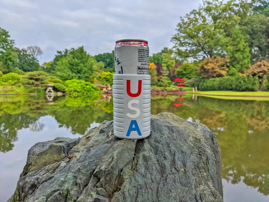 Woozie Can Cooler - lighter and joint holding beer koozie