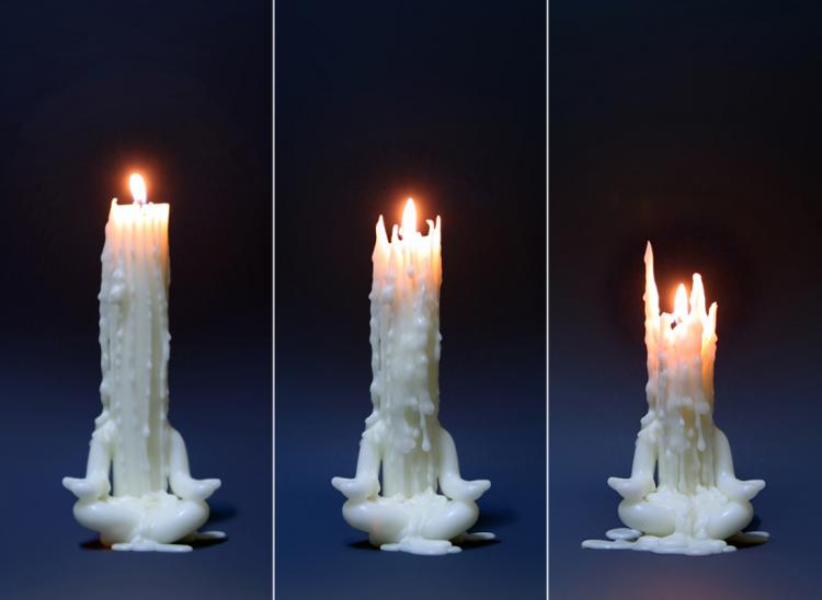 Meditating Candle Man