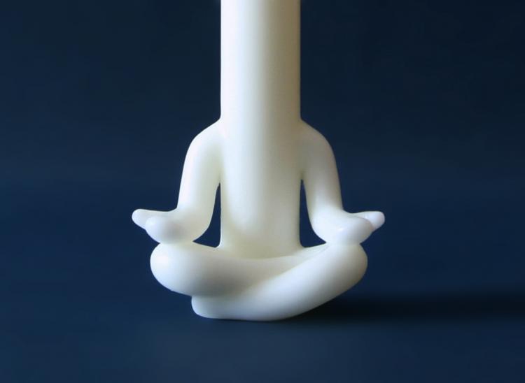 Meditating Candle Man