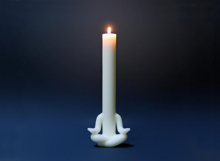 Meditating Candle Man