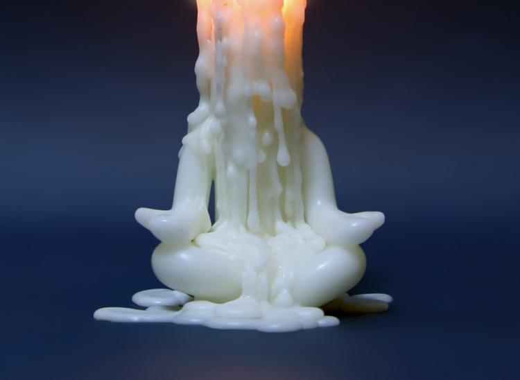 Meditating Candle Man