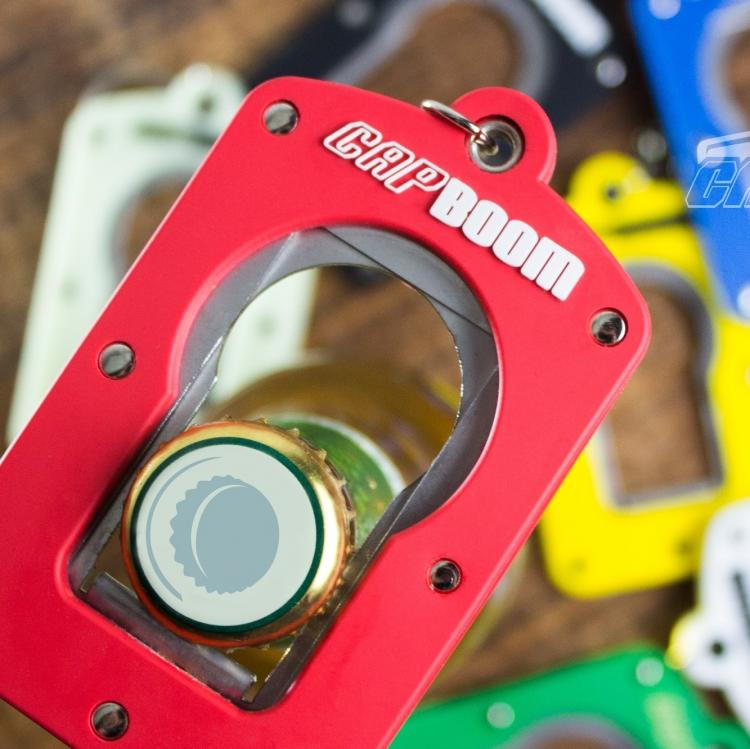 Capboom Bottle Cap Launcher - Launch beer bottle caps like a champagne cork