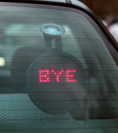 Middle Finger LED Car Display